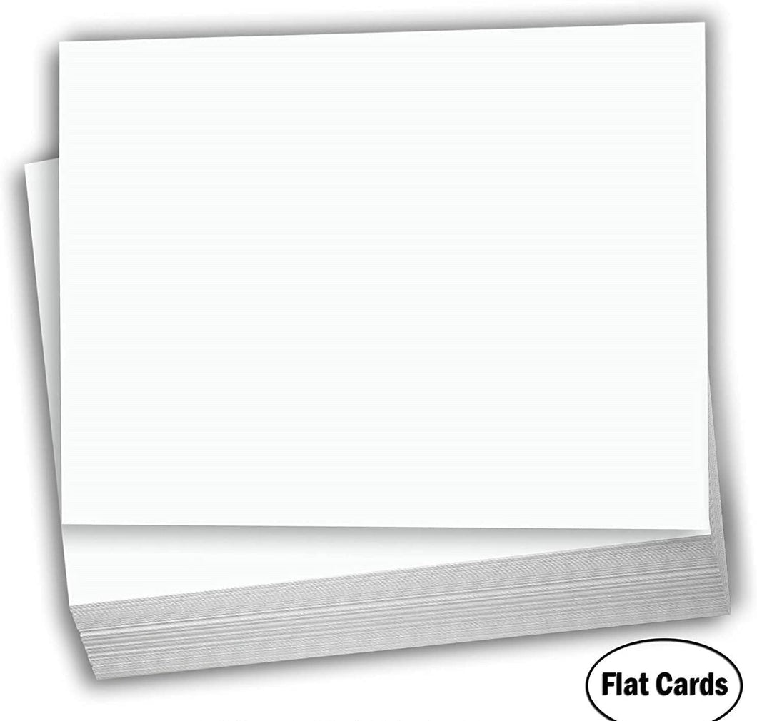 Hamilco White Cardstock - Flat 4 X 6 Heavy Weight 100 lb Card Stock f –
