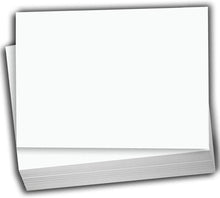 Hamilco White Cardstock Thick Paper - Blank Index Flash Note & Post Cards - Greeting Invitations Stationery Flat 4 X 6 Heavy Weight 100 lb Card Stock for Printer (100 Pack - with Envelopes)