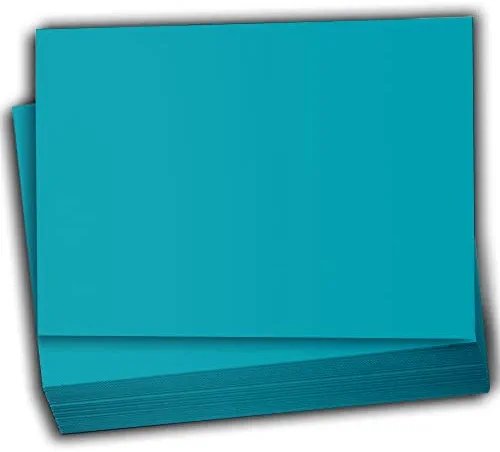 Hamilco Colored Scrapbook Cardstock Paper 5x7 Card Stock Paper 65 lb Cover 100 Pack (Coral Teal)