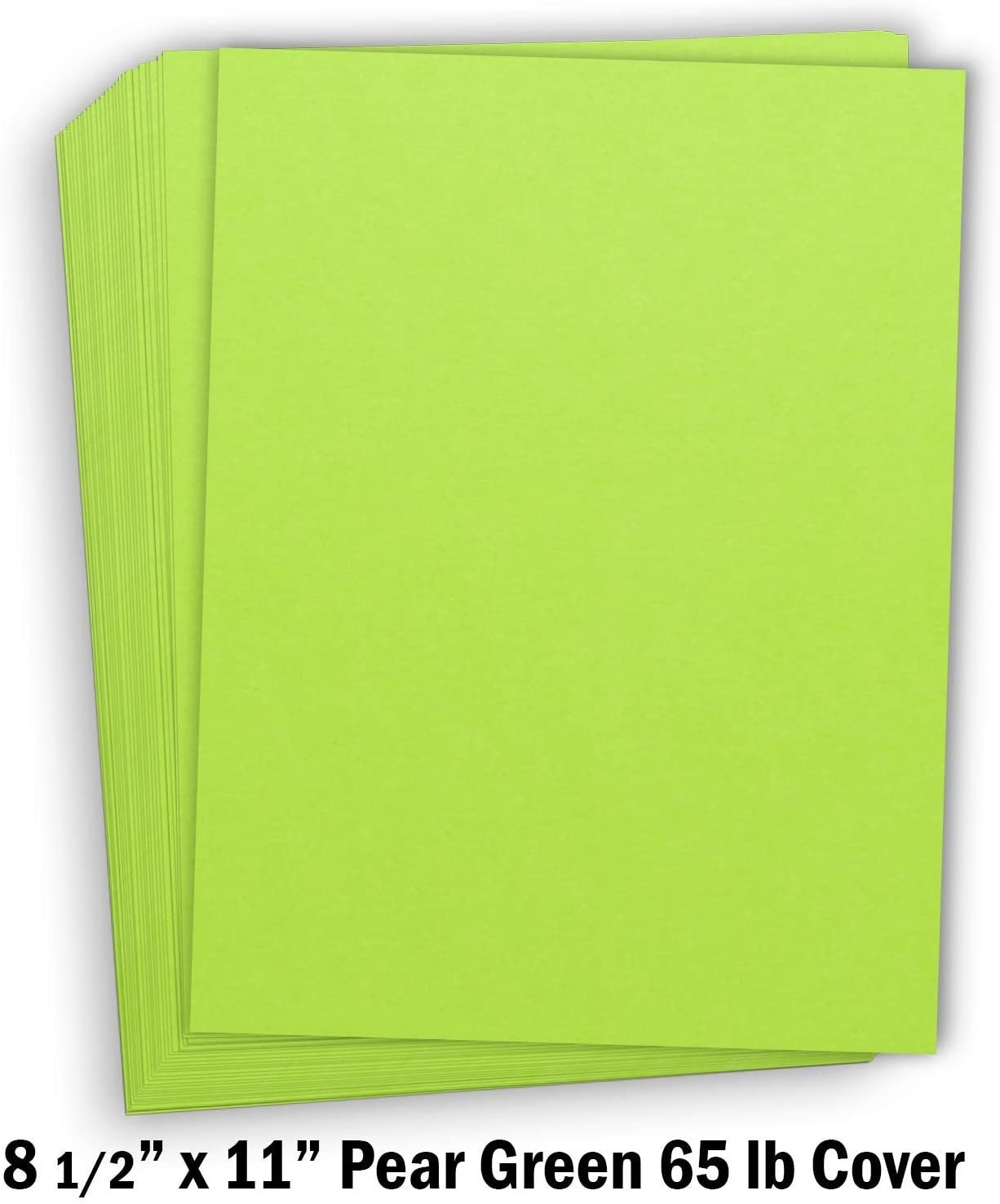 Hamilco Colored Cardstock Scrapbook Paper 8.5" x 11" Pear Green Color Card Stock Paper 50 Pack - Hamilco.com