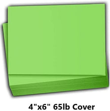 Hamilco Colored Scrapbook Cardstock Paper 4x6 Card Stock Paper 65 lb Cover 100 Pack (Green Apple)
