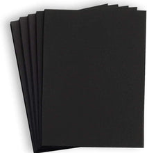 Hamilco 8x10 Black Cardstock Paper 80 lb Cover Card Stock 50 Pack
