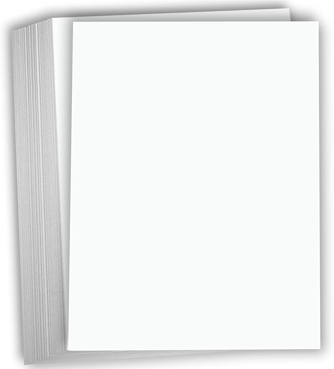 Hamilco White Cardstock Thick Paper - 8 1/2 x 11" 65 lb Cover Card Stock (50 Pack) - Hamilco.com