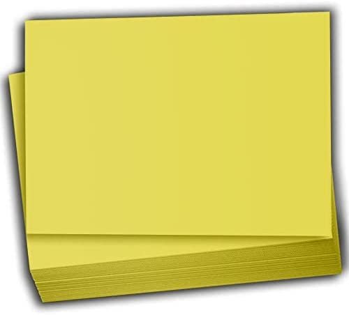 Hamilco Colored Scrapbook Cardstock Paper 4x6 Card Stock Paper 65 lb Cover 100 Pack (Fresh Lemon) - Hamilco.com