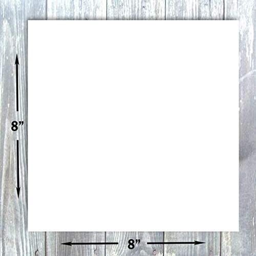 Hamilco 8x8 White Scrapbook Cardstock Paper 80lb Cover Card Stock 100 Pack - Hamilco.com