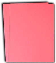 Hamilco Colored Cardstock Scrapbook Paper 8.5" x 11" Taffy Pink Color Card Stock Paper 50 Pack