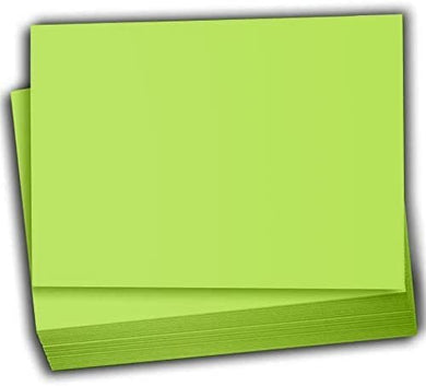 Hamilco Colored Scrapbook Cardstock Paper 4x6 Card Stock Paper 65 lb Cover 100 Pack (Lime Green)