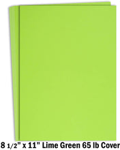 Hamilco Colored Cardstock Scrapbook Paper 8.5" x 11" Lime Green Color Card Stock Paper 50 Pack