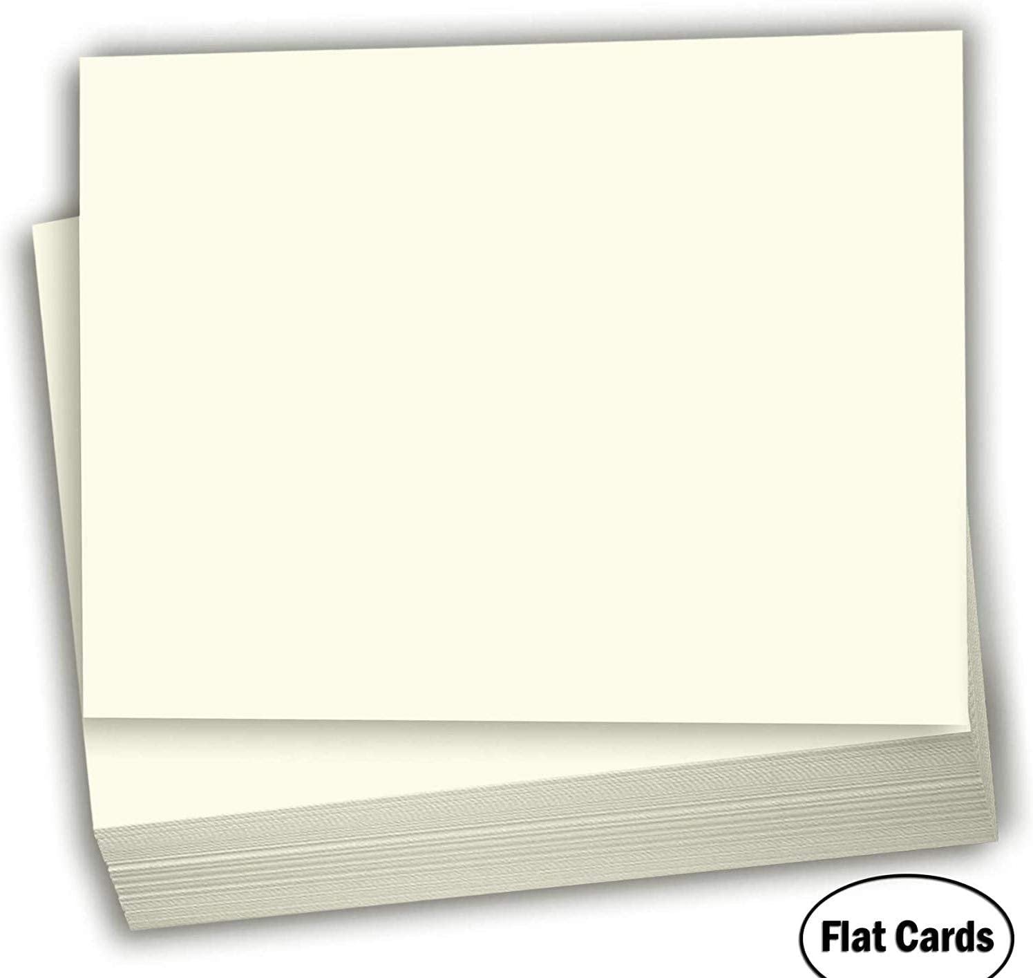 Hamilco Cream Cardstock Paper Blank Index Flash Note & Post Cards - Flat 4.5" x 6.25" A6 Card 80 lb Card Stock for Printer - 100 Pack - Hamilco.com