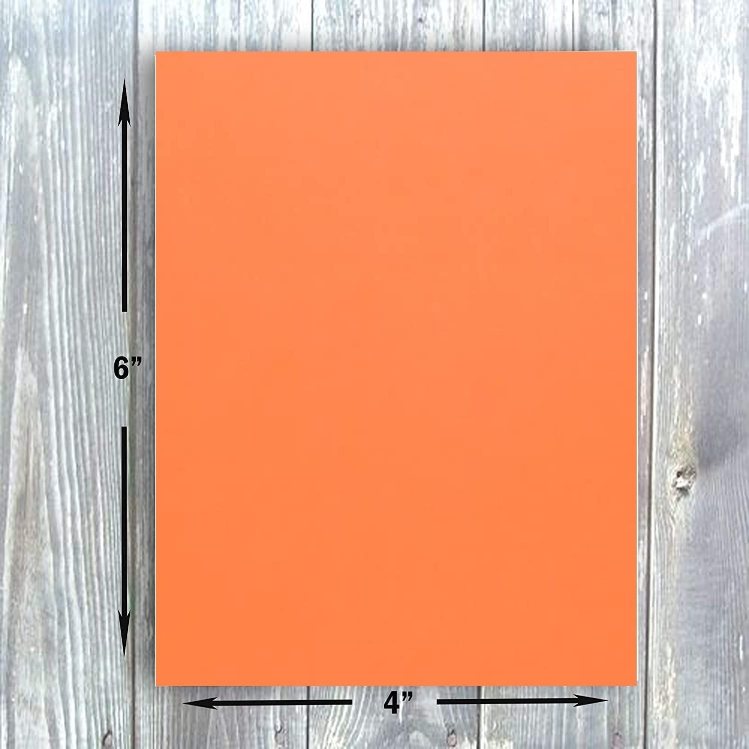Hamilco Colored Scrapbook Cardstock Paper 4x6 Card Stock Paper 65 lb Cover 100 Pack (Flower Orange) - Hamilco.com