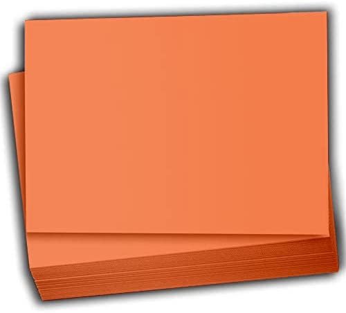 Hamilco Colored Scrapbook Cardstock Paper 4x6 Card Stock Paper 65 lb Cover 100 Pack (Flower Orange) - Hamilco.com