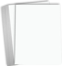 Hamilco White Cardstock Thick Paper – 8 1/2 x 11" Blank Heavy Weight 80 lb Cover Card Stock - for Brochure Award and Stationery Printing - 50 Pack