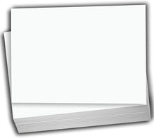 Hamilco White Cardstock - Flat 4 X 6" Heavy Weight 80 lb Card Stock for Printer - 100 Pack