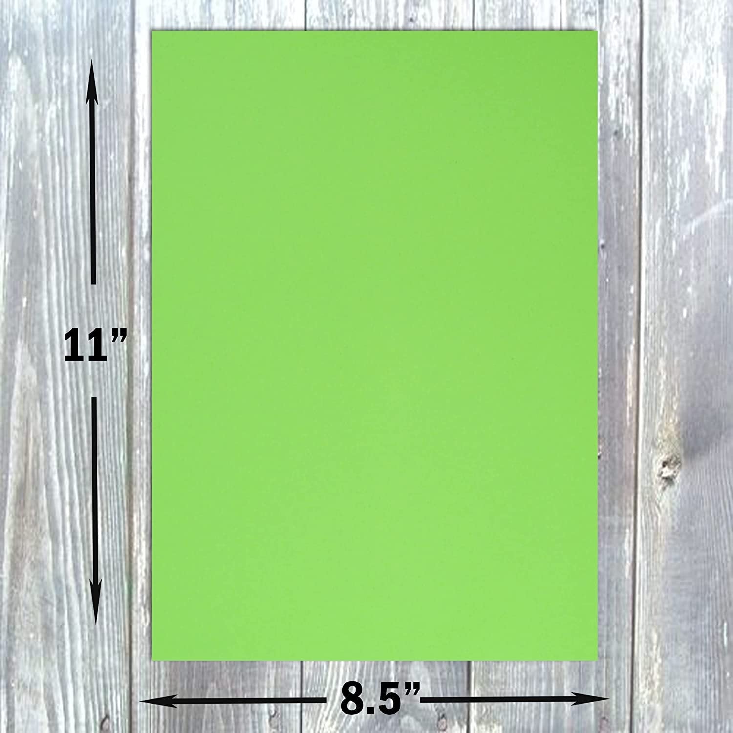 Hamilco Colored Cardstock Scrapbook Paper 8.5" x 11" Green Apple Color Card Stock Paper 50 Pack - Hamilco.com