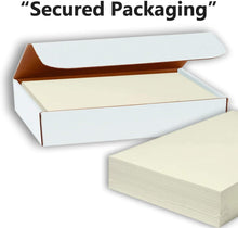 Hamilco Cream Colored Cardstock Thick Paper - 8 1/2 x 11" Heavy Weight 100 lb Cover Card Stock for Printer - 50 Pack