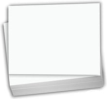 Hamilco Blank Index Cards 6" x 9" Heavyweight Card Stock 80lb Cover White Cardstock Paper - 100 Pack