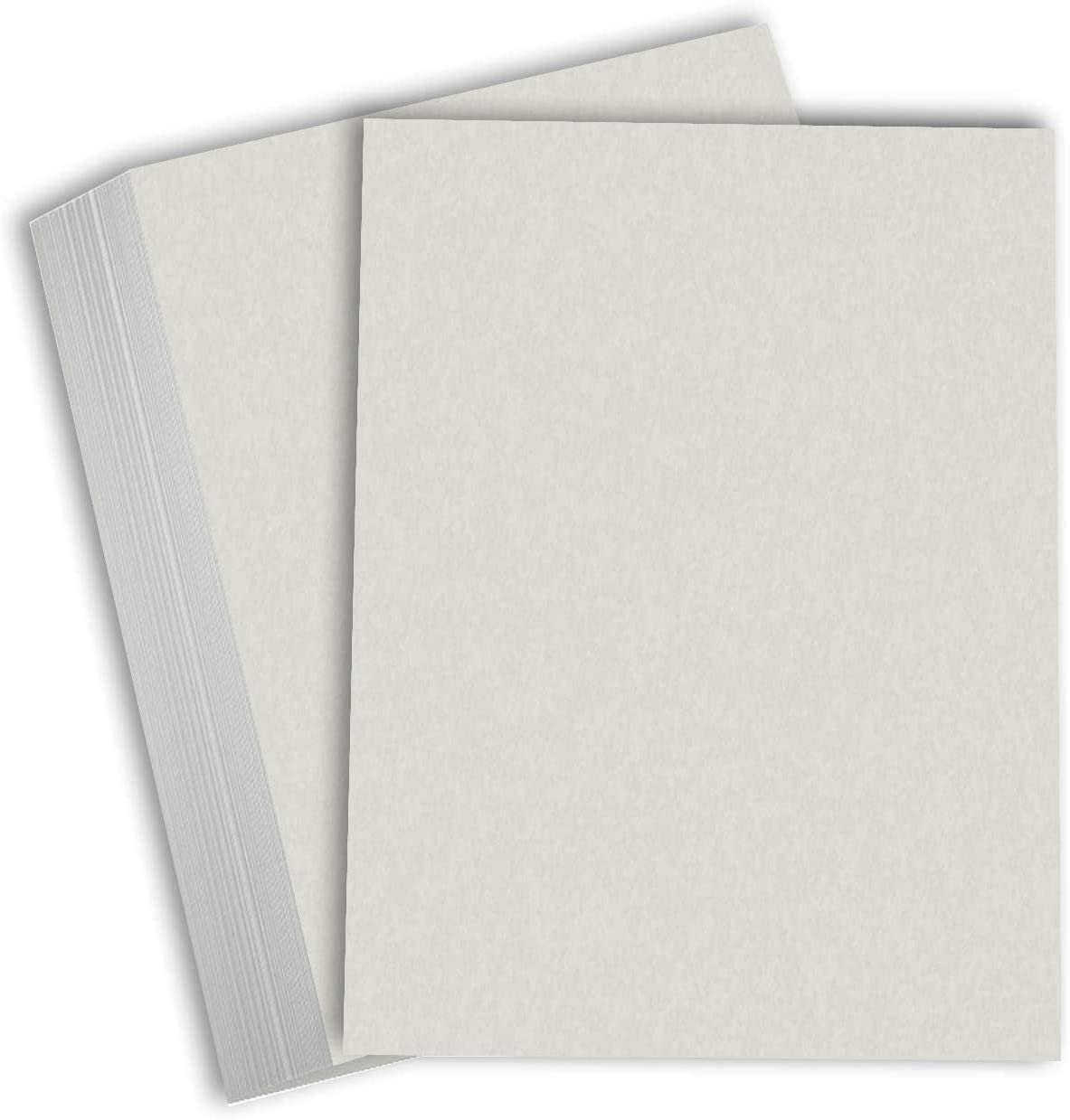 Hamilco Colored Cardstock Paper Gray Bristol Vellum Card Stock for Scrapbook Craft 11 x 17" - 67lb Cover for Printer - 25 Pack - Hamilco.com