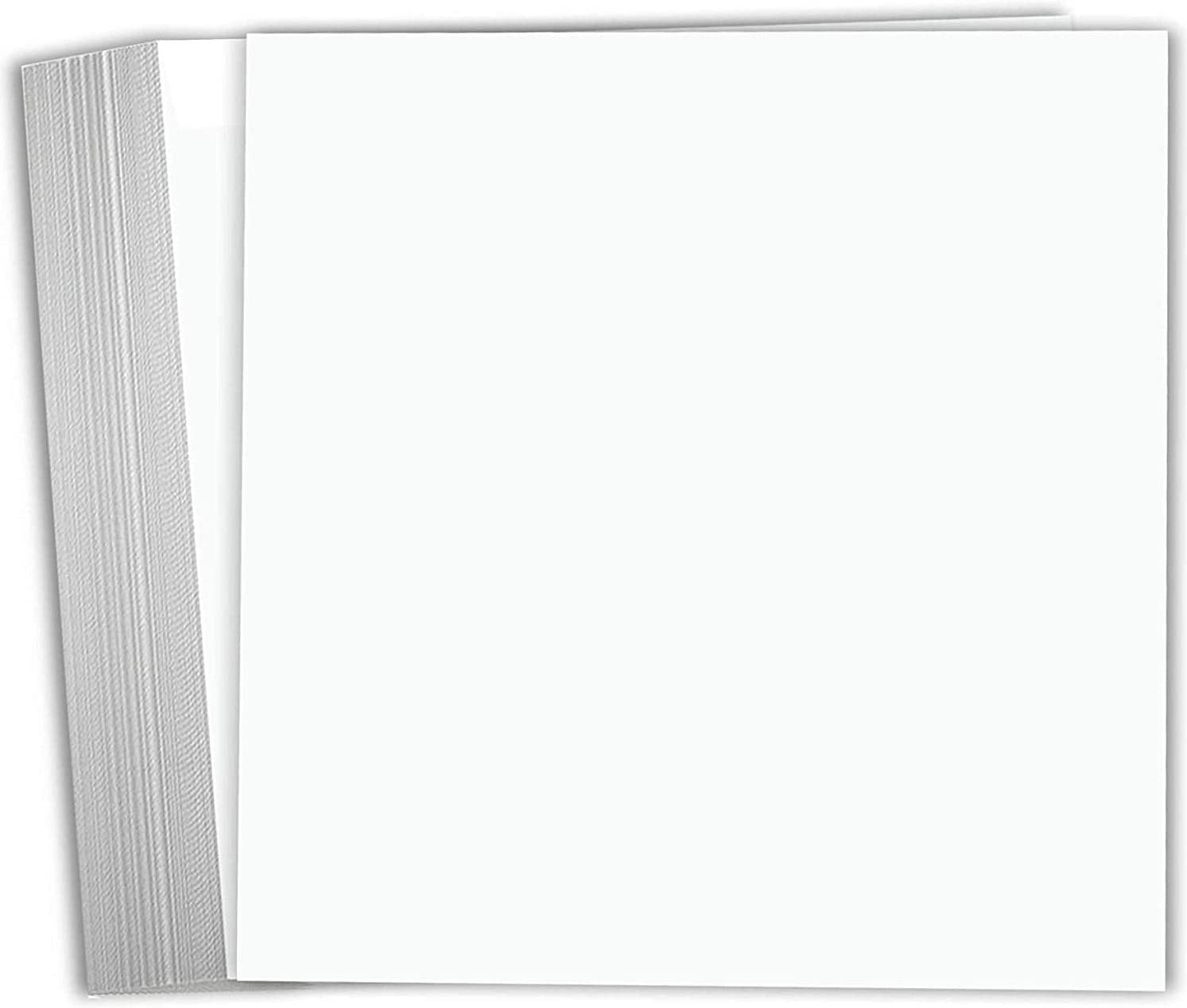 Hamilco White Cardstock Scrapbook Paper 12x12 Heavy Weight 100 lb Cover Card stock – 25 Pack - Hamilco.com