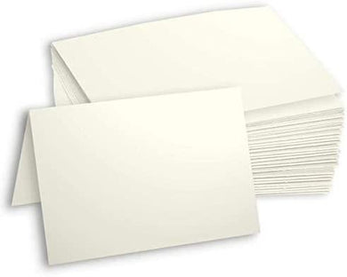 Hamilco Blank Greeting Cards Folded Cream Card stock 5 1/2