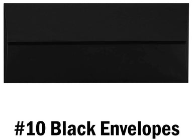 Hamilco Black Business Mailing Envelopes #10 4 1/8 x 9 1/2
