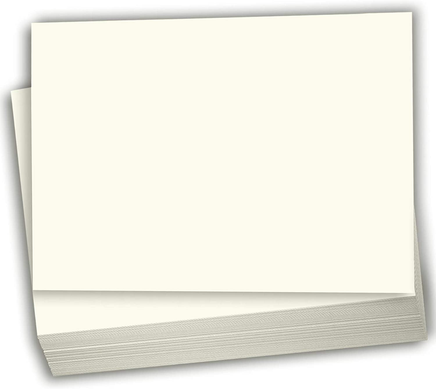 Hamilco Cream Colored Cardstock Thick Paper - Blank Index Flash Note