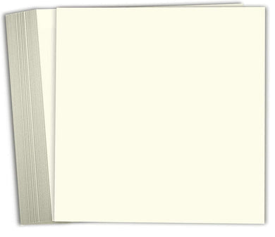 Hamilco Card Stock Scrapbook Paper 12x12 Cream Colored Cardstock Heavyweight 130lb Cover – 25 Pack