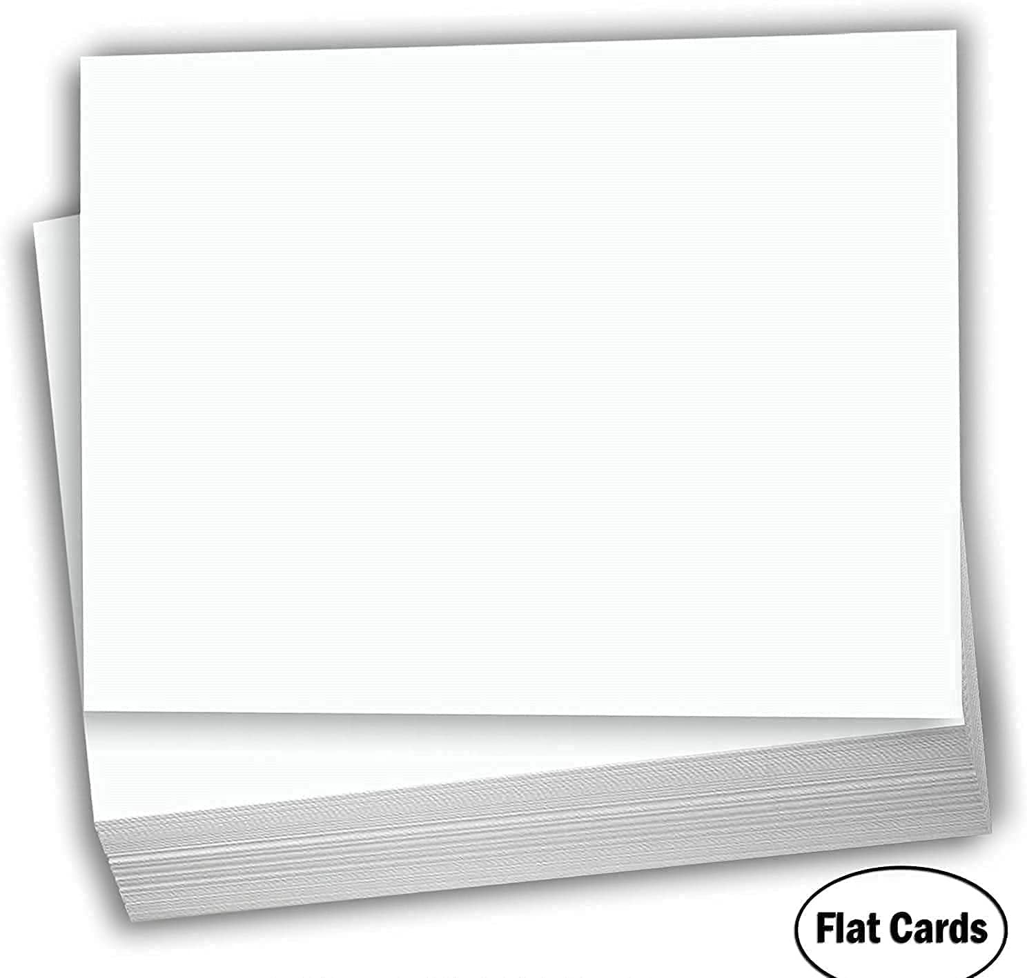 Hamilco White Cardstock Thick Paper - 4 x 6" Blank Heavy Weight 120 lb Cover Card Stock - 100 Pack - Hamilco.com