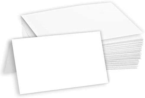 Hamilco Blank Tent Name Place Table Cards 3 1/2 x 2 Folded Card Stoc –