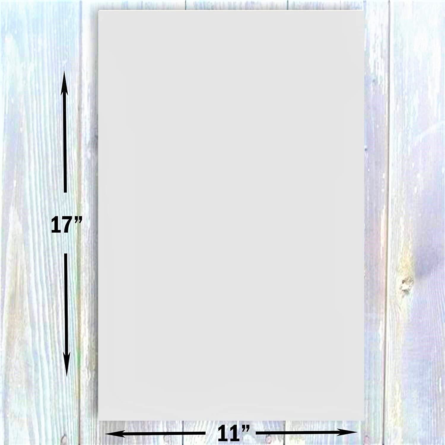 Hamilco Colored Cardstock Paper Gray Bristol Vellum Card Stock for Scrapbook Craft 11 x 17" - 67lb Cover for Printer - 25 Pack - Hamilco.com