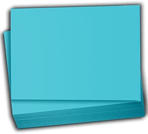 Hamilco Colored Scrapbook Cardstock Paper 4x6 Card Stock Paper 65 lb Cover 100 Pack (Electric Blue) - Hamilco.com