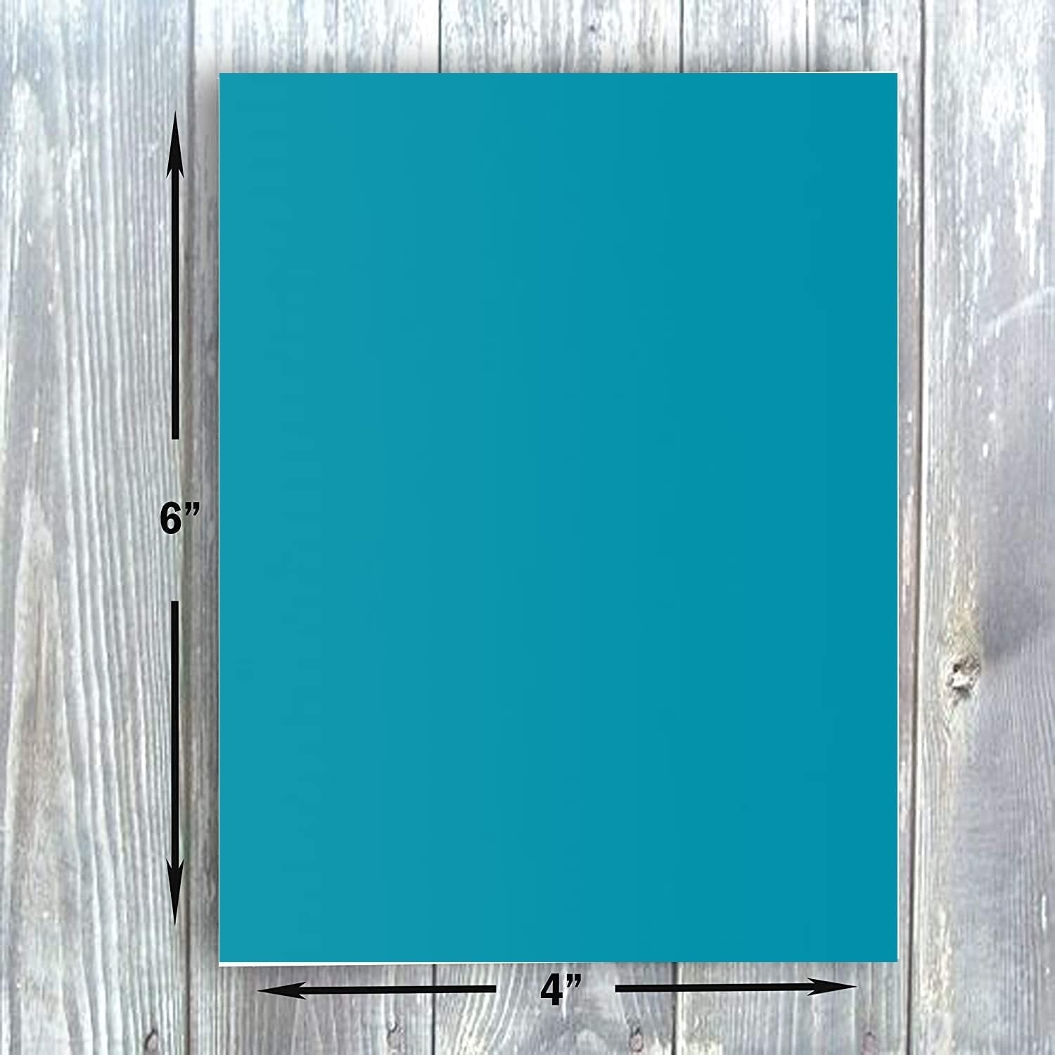 Hamilco Colored Scrapbook Cardstock Paper 4x6 Card Stock Paper 65 lb Cover 100 Pack (Dodger Blue) - Hamilco.com