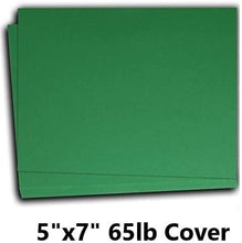 Hamilco Colored Scrapbook Cardstock Paper 5x7 Card Stock Paper 65 lb Cover 100 Pack (Brilliant Green)