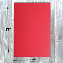 Hamilco Colored Cardstock Paper 11" x 17" Punch Red Color Card Stock Paper 50 Pack