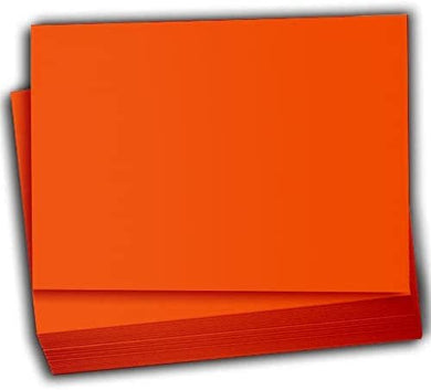 Hamilco Colored Scrapbook Cardstock Paper 4x6 Card Stock Paper 65 lb Cover 100 Pack (Fire Orange)