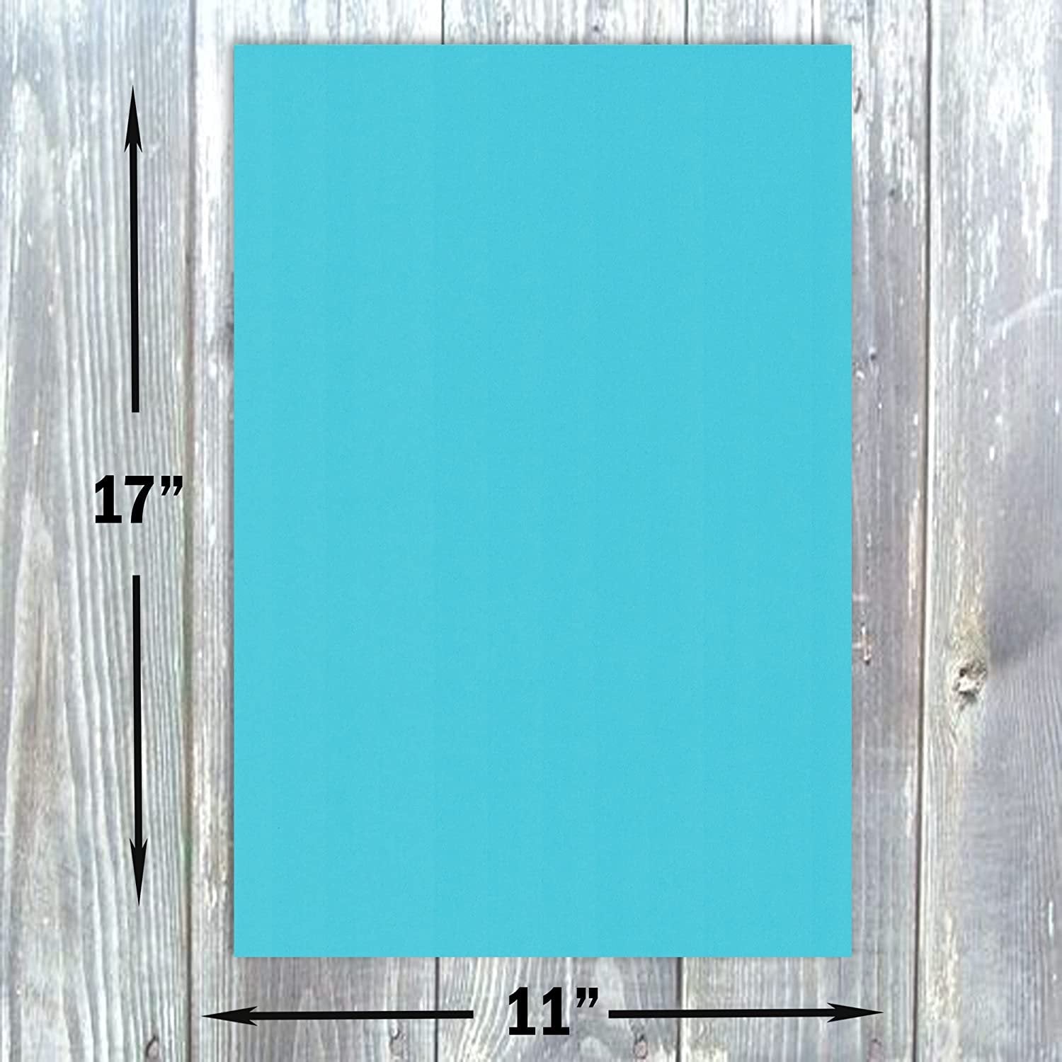 Hamilco Colored Cardstock Paper 11" x 17" Electric Blue Color Card Stock Paper 50 Pack - Hamilco.com
