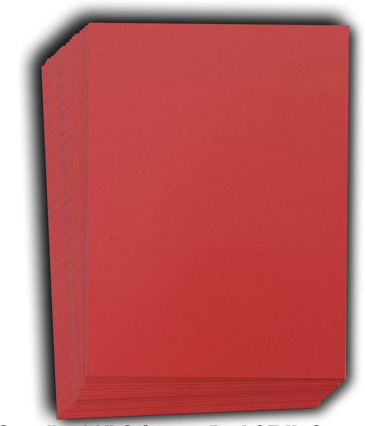 Hamilco Colored Cardstock Scrapbook Paper 8.5" x 11" Crimson Red Color Card Stock Paper 50 Pack - Hamilco.com