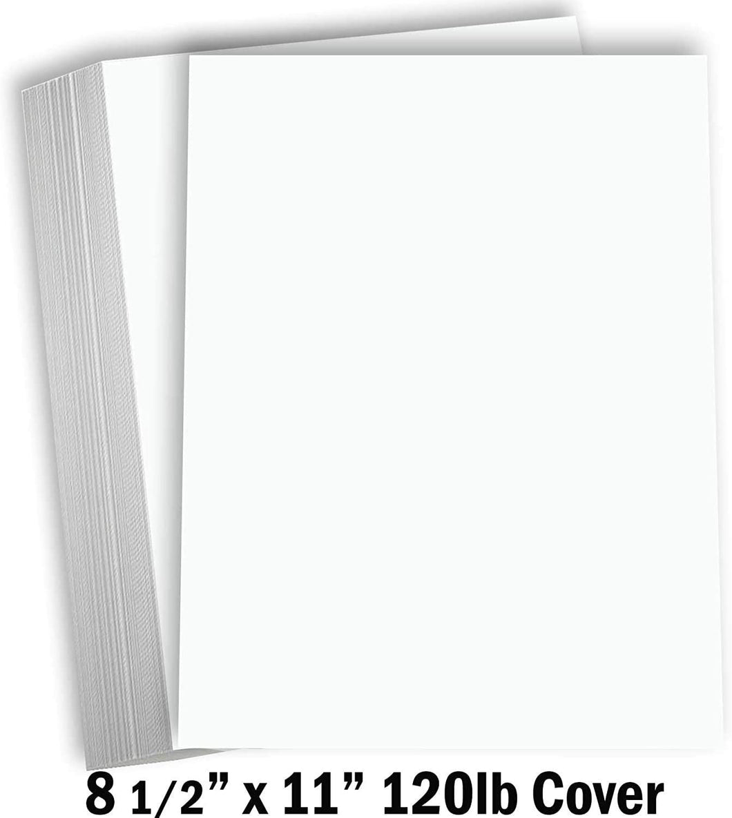 Hamilco White Cardstock Thick Paper 8 1/2 x 11 Heavy Weight 120 lb Co –