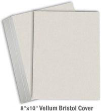 Hamilco Colored Cardstock Paper Gray Bristol Vellum Card Stock for Scrapbook Craft 8" x 10" - 67lb Cover for Printer - 50 Pack