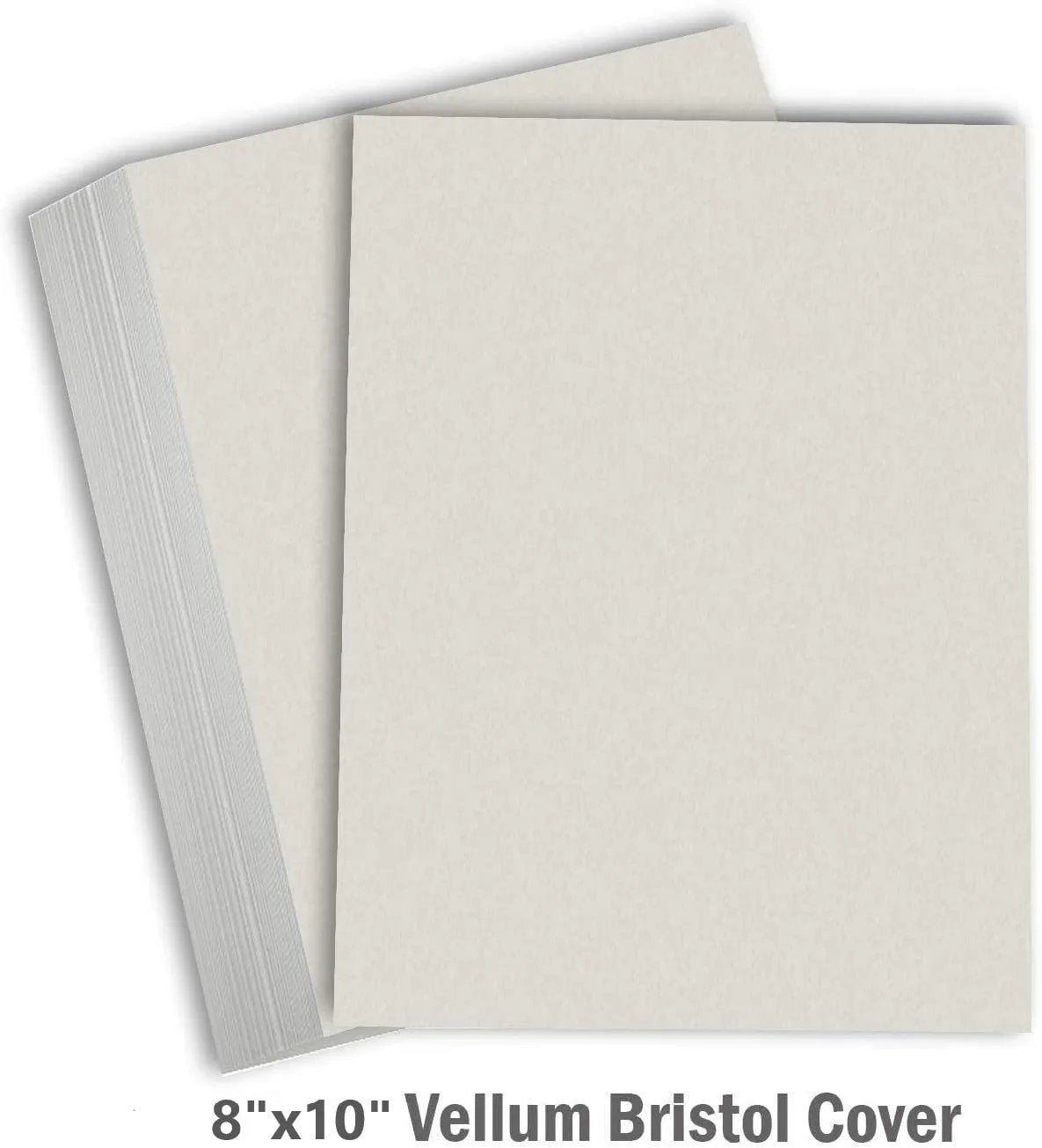 Hamilco Colored Cardstock Paper Gray Bristol Vellum Card Stock for Scrapbook Craft 8" x 10" - 67lb Cover for Printer - 50 Pack - Hamilco.com