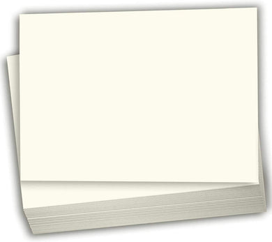 Hamilco Cream Colored Cardstock - Blank Index Flash Note & Post Cards - Greeting Invitations Stationary - Flat 5 1/2 X 8 1/2