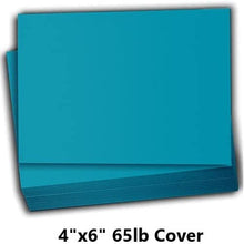 Hamilco Colored Scrapbook Cardstock Paper 4x6 Card Stock Paper 65 lb Cover 100 Pack (Dodger Blue)