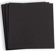 Hamilco Black Colored Cardstock Scrapbook Paper 12x12 Heavy Weight 80 lb Cover Card Stock - for Craft Calligraphy or Chalkboard Papers for Printer - 25 Pack