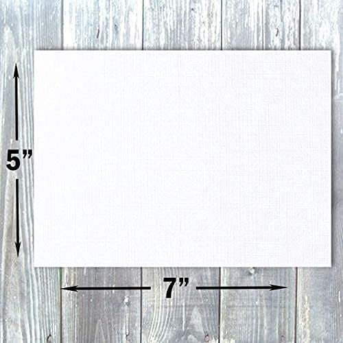 5 x 7 Greeting Cards - Print to Edge - (White Linen Finish)