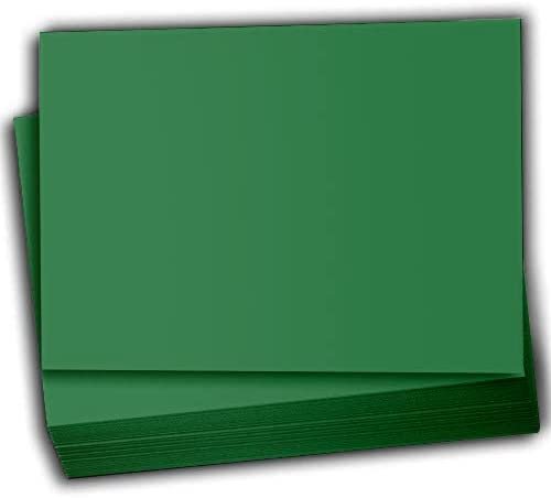 Hamilco Colored Scrapbook Cardstock Paper 4x6 Card Stock Paper 65 lb Cover 100 Pack (Brilliant Green)