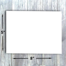 Hamilco Blank Index Cards 5 x 8 Card Stock 80lb Cover White Cardstock Paper - 100 Pack
