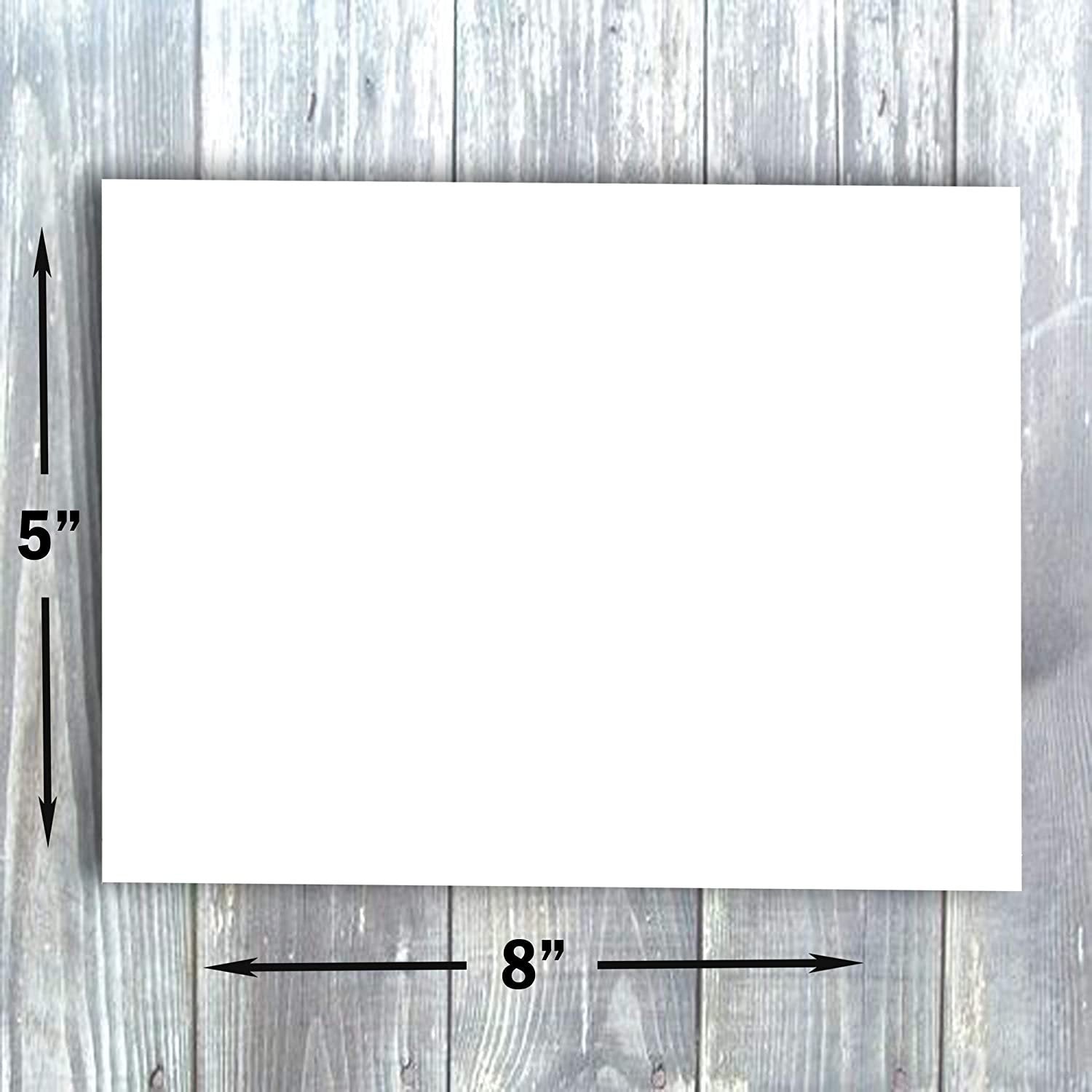 Hamilco Blank Index Cards 5 x 8 Card Stock 80lb Cover White Cardstock Paper - 100 Pack - Hamilco.com