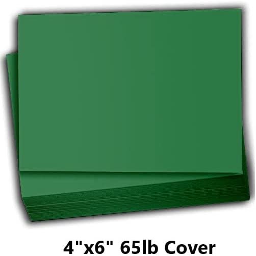Hamilco Colored Scrapbook Cardstock Paper 4x6 Card Stock Paper 65 lb Cover 100 Pack (Brilliant Green) - Hamilco.com