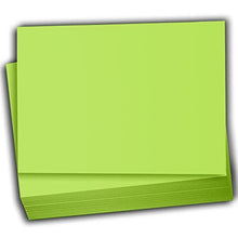 Hamilco Colored Scrapbook Cardstock Paper 5x7 Card Stock Paper 65 lb Cover 100 Pack (Lime Green)