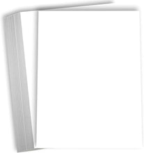 Hamilco White Cardstock Thick Paper - 8 1/2 x 11" Blank Heavy Weight 100 lb Cover Card Stock - for Brochure Award and Stationery Printing 50 Pack