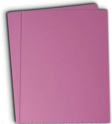 Hamilco Colored Cardstock Scrapbook Paper 8.5" x 11" Magenta Violet Color Card Stock Paper 50 Pack - Hamilco.com
